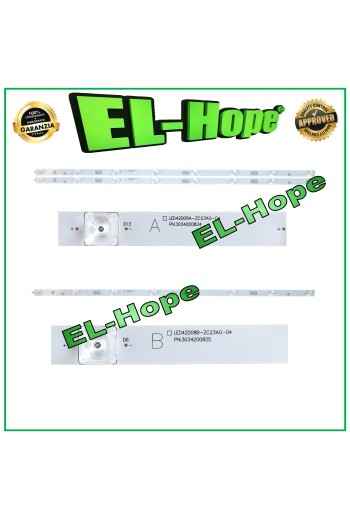 Kit de 3 barres LED 8 pouces pour te'le'viseur Haier LED42D08A-ZC23AG-04 / LED42D08B-ZC23AG-04