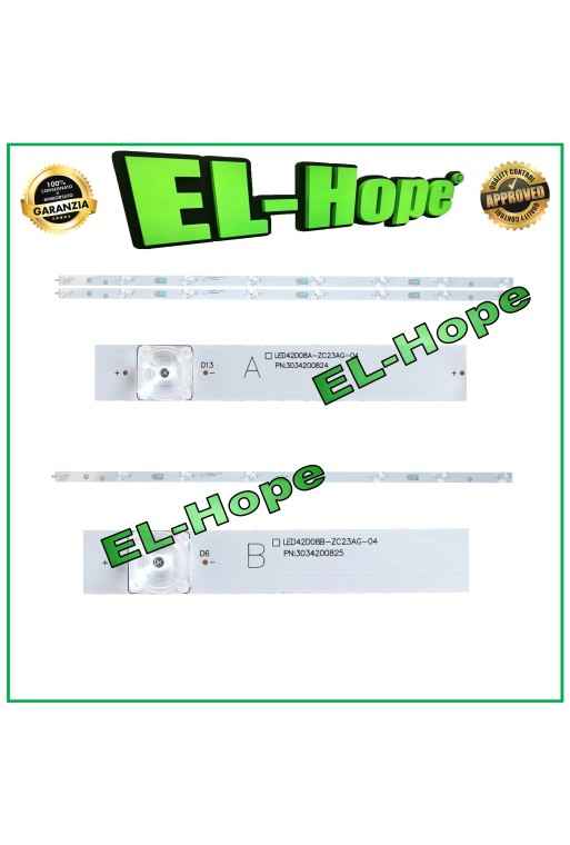 Kit de 3 barres LED 8 pouces pour te'le'viseur Haier LED42D08A-ZC23AG-04 / LED42D08B-ZC23AG-04