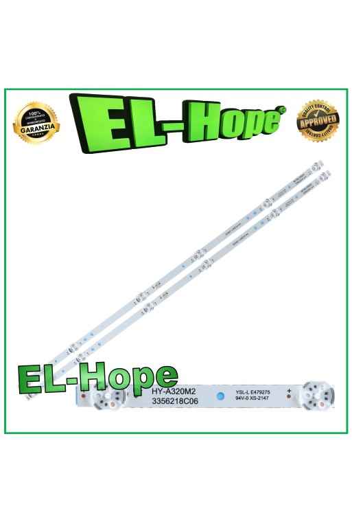 Kit de 2 barres LED 6 pouces pour te'le'viseur 32 pouces HY-A320M2 3356218C06 L560 mm