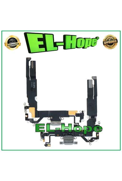 Connecteur de charge pour iPhone 17, microphone, antenne, station de charge, blanc plat