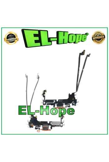 Connecteur de charge pour iPhone 17 Pro, microphone, antenne, station de charge, plat, orange