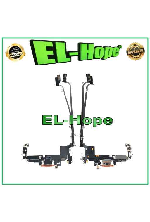 Connecteur de charge pour iPhone 17 Pro Max, microphone, antenne de charge, plat, orange