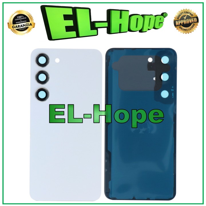 Cache batterie arrie're pour Samsung Galaxy S23 SM-S911, couleur cre'me.