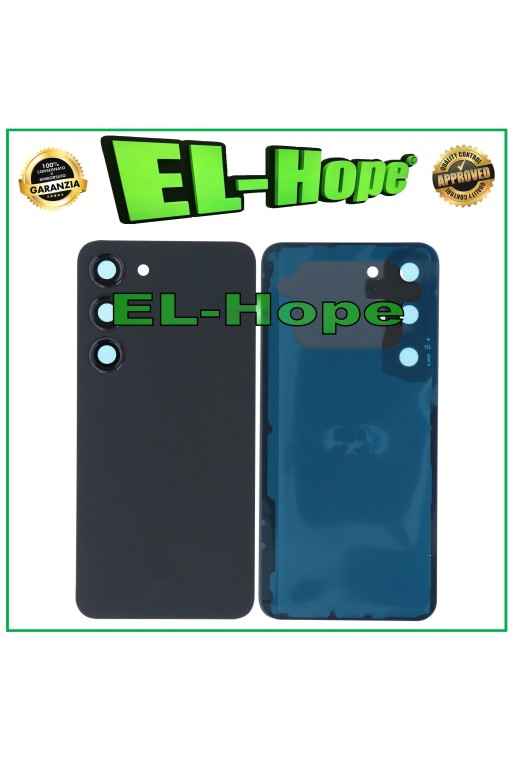 Coque arrie're en verre noir pour Samsung Galaxy S23 SM-S911