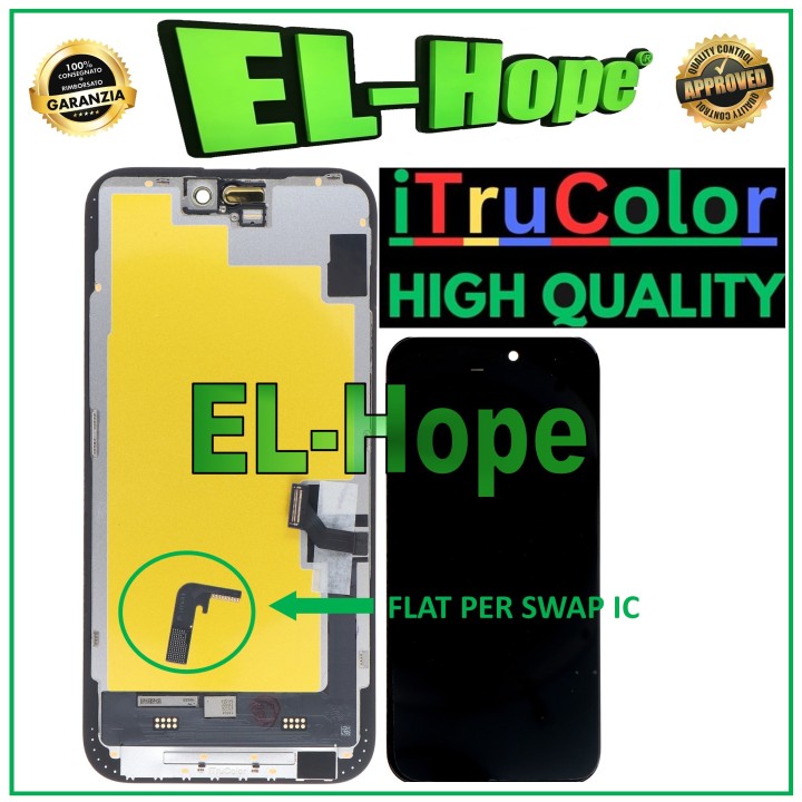 Écran LCD OLED souple haut de gamme iTruColor pour iPhone 15 Plus tactile