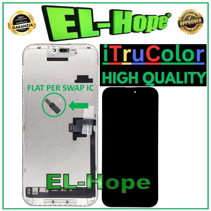 Écran tactile OLED LCD iTruColor pour iPhone 16 Pro Max