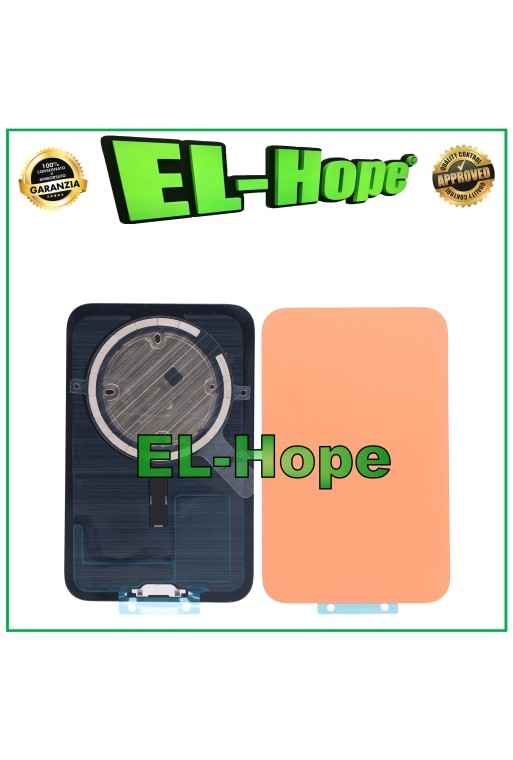 Coque arrie're en verre + MagSafe pour iPhone 17 Pro Max Orange cosmique