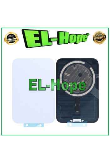 Coque arrie're en verre + Magsafe pour iPhone 17 Pro, couleur argent