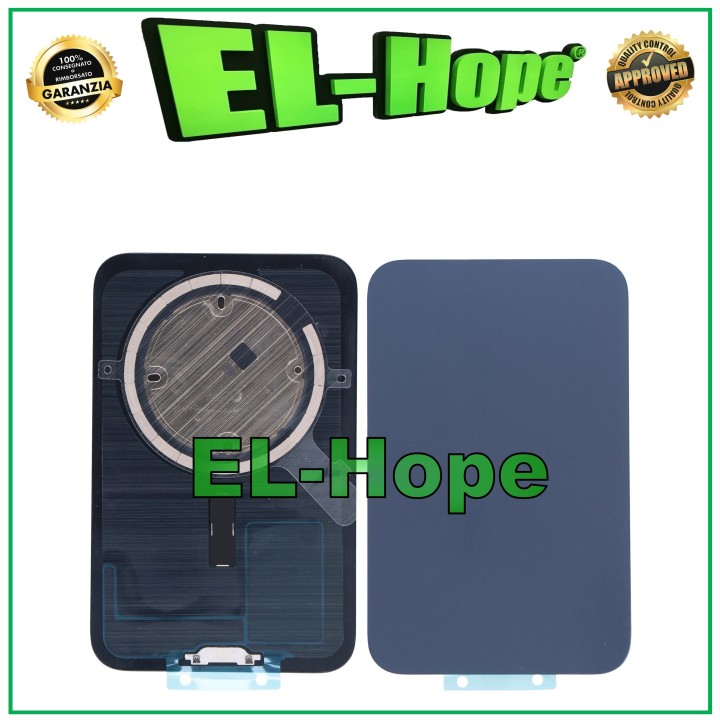 Coque arrie're en verre + MagSafe pour iPhone 17 Pro Max bleu