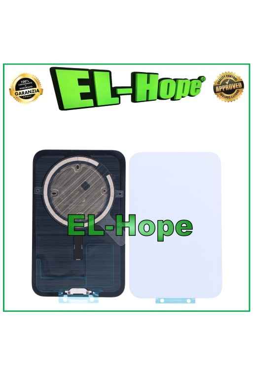 Coque arrie're en verre + MagSafe pour iPhone 17 Pro Max argent