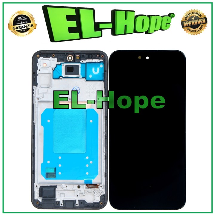 Écran OLED LCD + cadre pour Samsung Galaxy M35 5G SM-M356B tactile noir