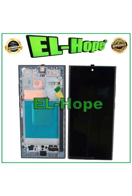 Écran tactile TFT LCD + cadre pour Samsung Galaxy S24 Ultra SM-S928 noir
