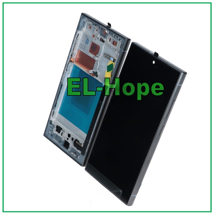 Écran tactile TFT LCD + cadre pour Samsung Galaxy S24 Ultra SM-S928 noir
