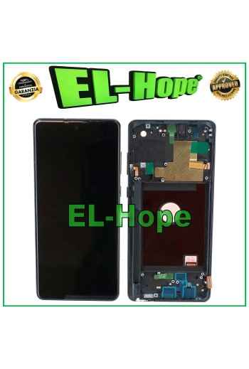Écran tactile TFT LCD avec cadre pour Samsung Galaxy Note 10 Lite SM-N770 Noir