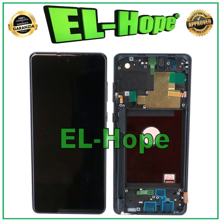 Écran tactile TFT LCD avec cadre pour Samsung Galaxy Note 10 Lite SM-N770 Noir
