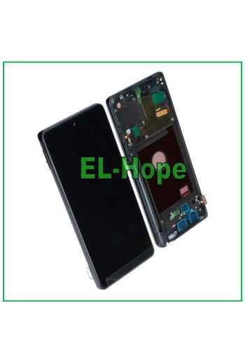 Écran tactile TFT LCD avec cadre pour Samsung Galaxy Note 10 Lite SM-N770 Noir