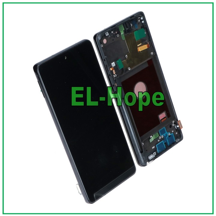 Écran tactile TFT LCD avec cadre pour Samsung Galaxy Note 10 Lite SM-N770 Noir