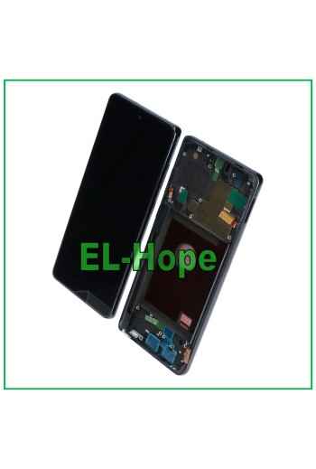Écran tactile TFT LCD avec cadre pour Samsung Galaxy Note 10 Lite SM-N770 Noir