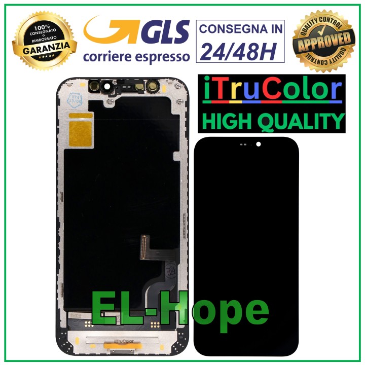 Écran LCD OLED rigide haut de gamme iTruColor pour iPhone 12 Mini tactile