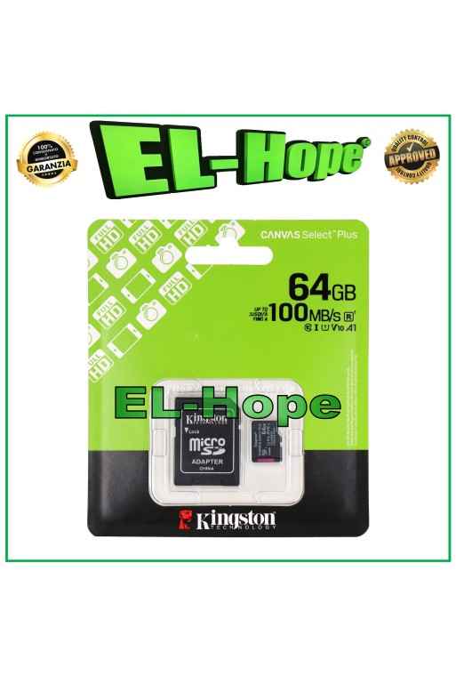 Carte me'moire externe Kingston Original Micro SD 64 Go 100 Mo/s