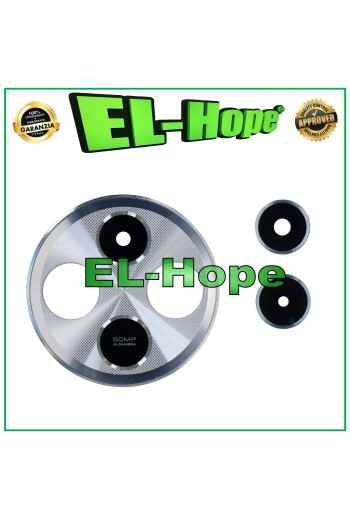 Lentille en verre pour came'ra arrie're Xiaomi Redmi 14C 2409BRN2CA 2411DRN47C Argent