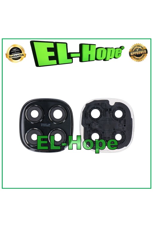 Cadre d objectif de came'ra arrie're pour Xiaomi Redmi Note 14 Pro 4G, re'fe'rence 24116RACCG, noir