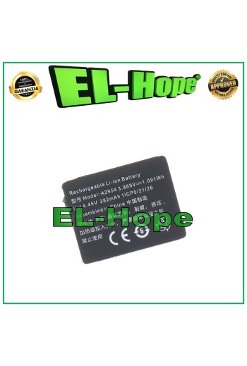 Pile A2954 pour Apple Watch Series 9 (A2978, A2982, A2983), 41 mm, 282 mAh