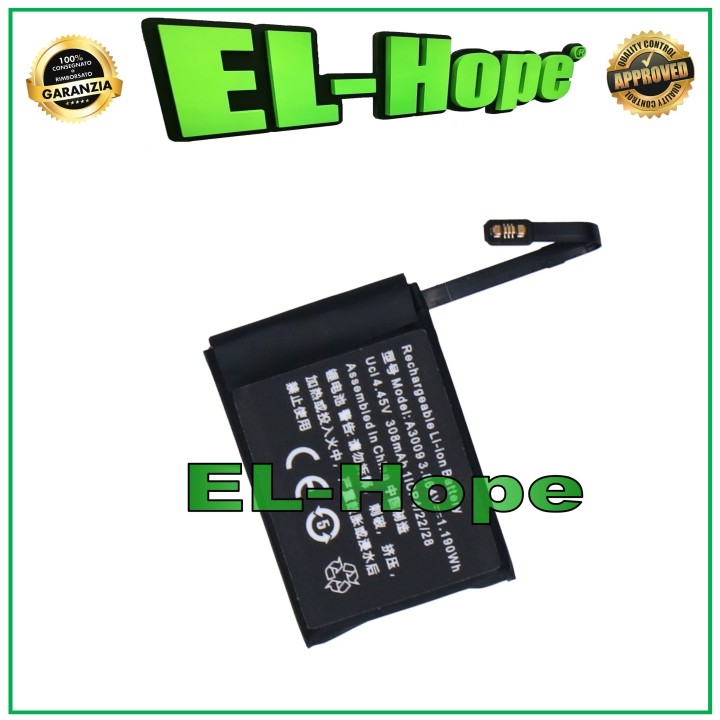 Batterie A3009 pour Apple Watch Series 9 A2984 45 mm 308 mAh