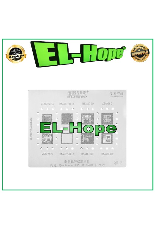 REBALLING POCHOIR SNAPDRAGON AMAOE QU3 POUR MSM7225A MSM8328 MSM8940 SDM660 