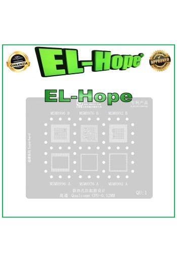 POCHOIR DE REBALLAGE QUALCOMM AMAOE QU1 POUR MSM8996 MSM8976 MSM8992 A/B