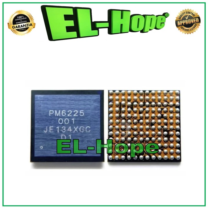 Carte me're a' microsoudure pour smartphone, avec puce de gestion de l alimentation PM6225-001