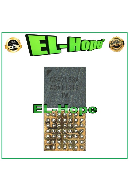 Carte me're a' microsoudure pour smartphone avec puce audio IC CS42L83A