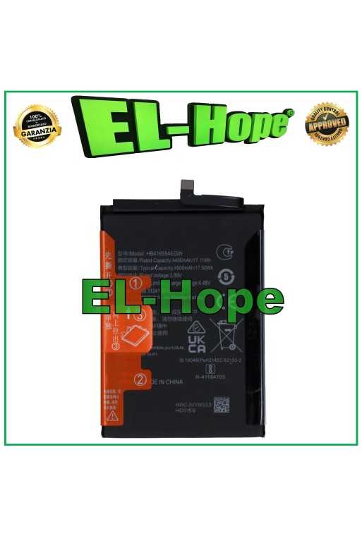 Batterie HB416594EGW pour HUAWEI HONOR 200 LITE LLY-NX1 4500 mAh, e'quivalente a' le originale