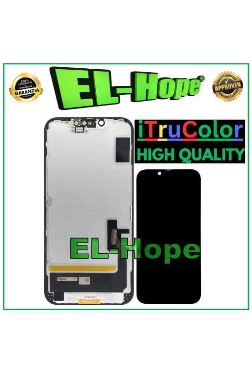 Écran LCD OLED rigide haut de gamme iTruColor pour iPhone 14 tactile