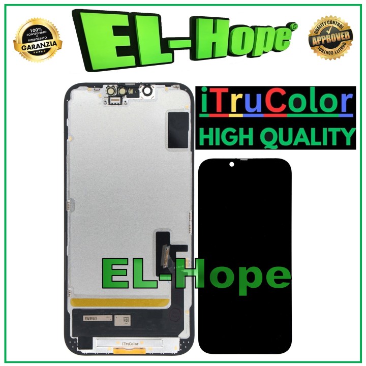 Écran LCD OLED rigide haut de gamme iTruColor pour iPhone 14 tactile