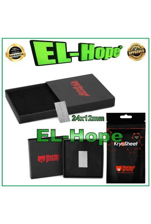 Pâte thermique en feuille de graphe'ne THERMAL GRIZZLY 24 x 12 mm pour processeur, carte graphique, PS5, PS4 et Xbox