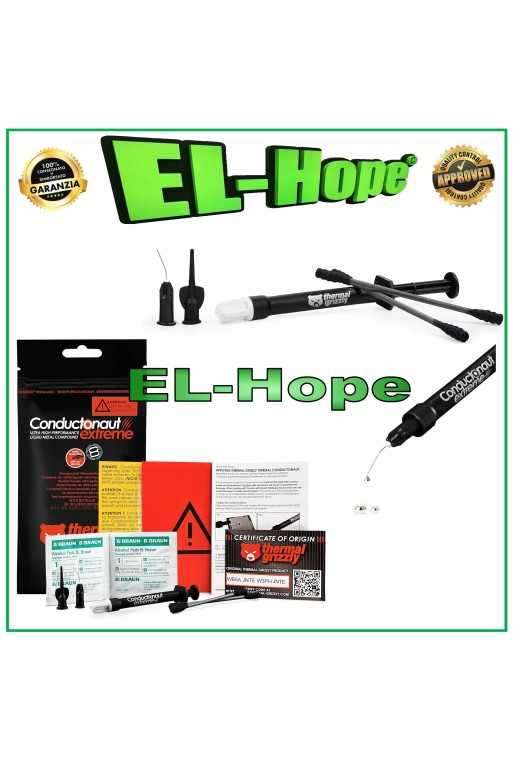 Pâte thermique Thermal Grizzly 1 g, seringue, liquide me'tal, CPU, GPU, PS5, PS4, Xbox