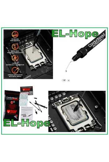 Pâte thermique Thermal Grizzly 1 g, seringue, liquide me'tal, CPU, GPU, PS5, PS4, Xbox