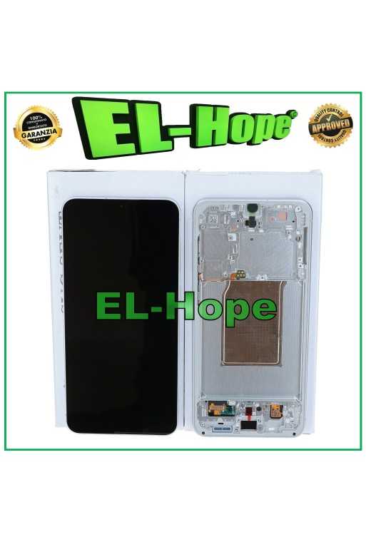 Cadre et e'cran d origine pour Samsung Galaxy S25 FE 5G 2025 SM-S731 Toucher Blanc Cre'me