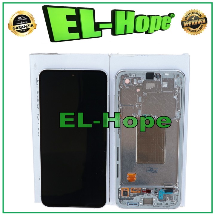 Écran tactile de origine Samsung S24 FE 5G 2024 SM-S721, cadre bleu GH82-35848B