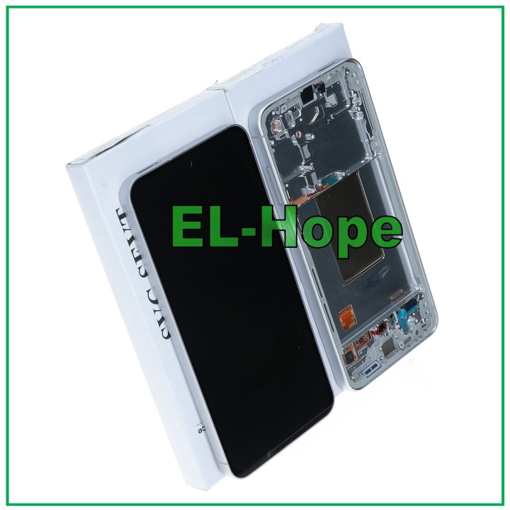Écran tactile de origine pour Samsung S24 FE 5G 2024 SM-S721, cadre jaune GH82-35848B