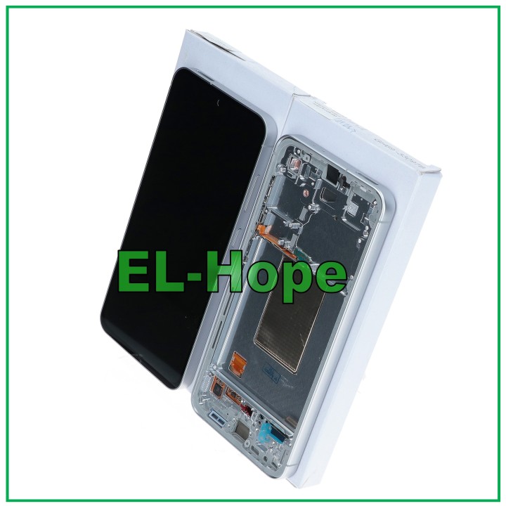 Écran tactile de origine pour Samsung S24 FE 5G 2024 SM-S721, cadre jaune GH82-35848B