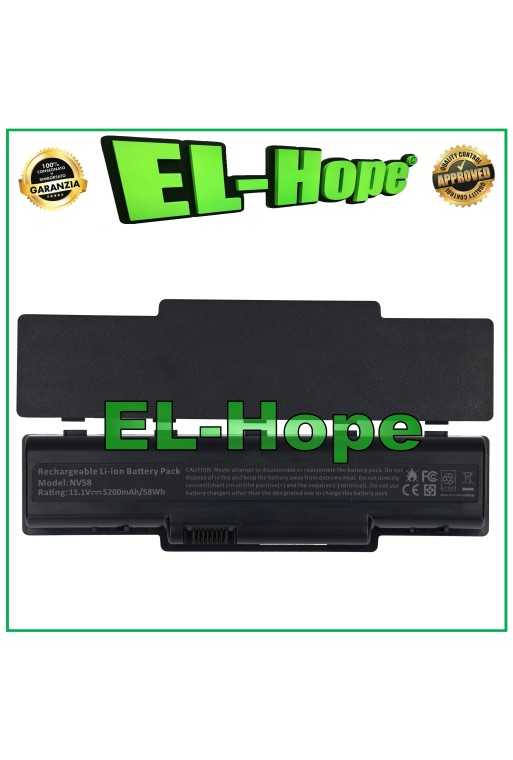 Batterie pour ordinateur portable ACER NV58 AS09A41 5200 mAh 11,1 V NOIRE, e'quivalente a' l originale