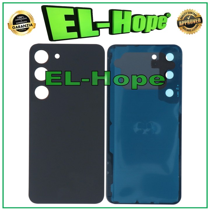 Coque arrie're en verre noir pour Samsung Galaxy S23 SM-S911
