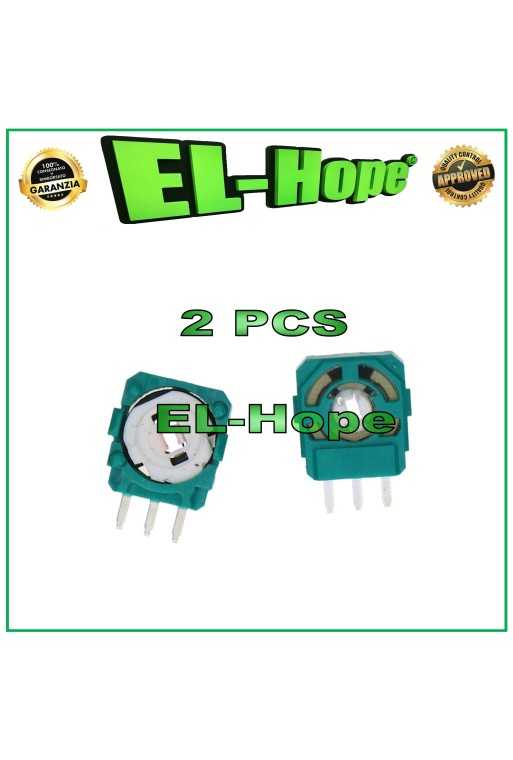 PAIRE DE 2 POTENTIOMÈTRES AJUSTEURS DE 2,3 kΩ POUR MANETTE ANALOGIQUE PS5