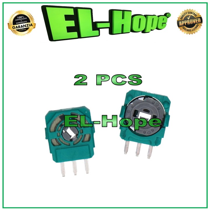 PAIRE DE 2 POTENTIOMÈTRES AJUSTEURS 10K Ohm POUR MANETTE ANALOGIQUE PS4