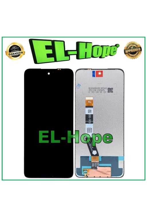 Écran LCD tactile en verre noir pour Motorola Moto G64 5G XT2431