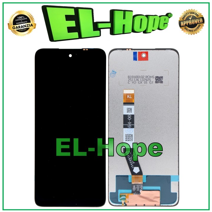Écran LCD tactile en verre noir pour Motorola Moto G64 5G XT2431