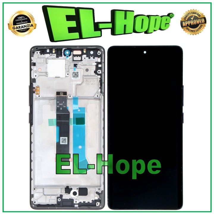 Écran tactile OLED LCD pour Xiaomi Redmi Note 14 Pro 4G 24116RACCG, cadre noir