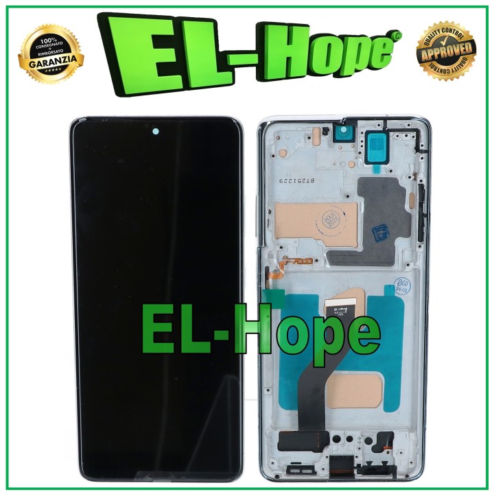 Écran LCD TFT a' cadre pour Samsung Galaxy S21 Ultra SM-G998 tactile en verre blanc